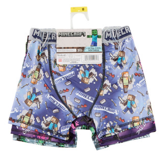 Thumbnail 5: Minecraft Boys 3 Pk Print Athletic Boxer Briefs  