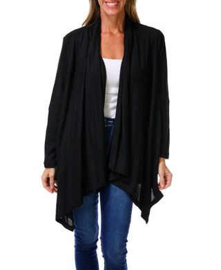 Thumbnail 1: Bobeau Women's Solid Open Front Cardigan  