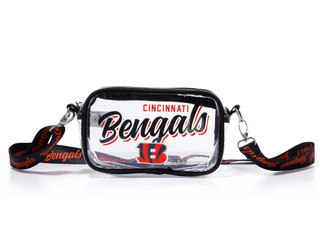 Thumbnail 1: NFL Clear Cincy Bengals Bag with Detachable Strap 