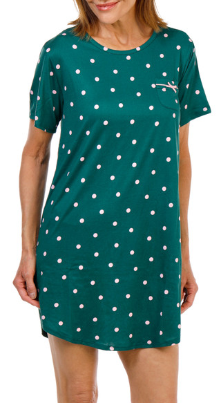 Thumbnail 1: FLORA Women's Short Sleeve Printed Night Shirt 