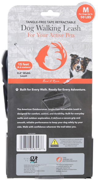 Thumbnail 2: The American Outdoorsman 15 ft Retractable Dog Walking Leash 