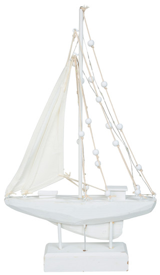 Thumbnail 4: Fancy That Gift & Decor 17 in LED Coastal Shell Sailboat Home Accent 