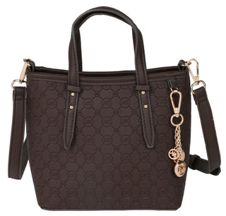 Thumbnail 1: ANNE KLEIN Women's Logo Midi Tote Purse w/ Charms  