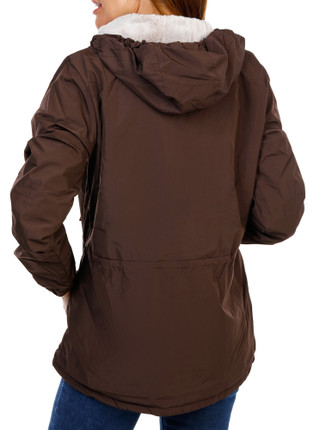 Thumbnail 2: AVALANCHE Women's Zippered Rain Jacket w/ Faux Shearling Lining 