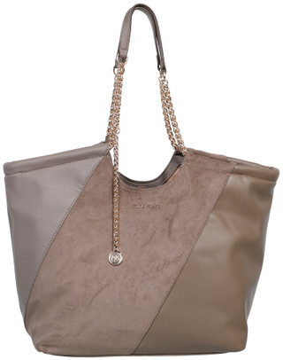 Thumbnail 1: ANNE KLEIN Pieced Soft Tote with Chain Handle & Charm 