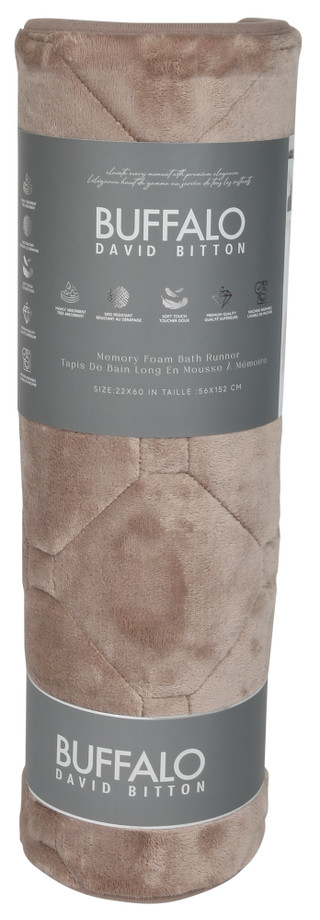 Thumbnail 1: Buffalo 22x60 Lux Tile Memory Foam Bath Runner 