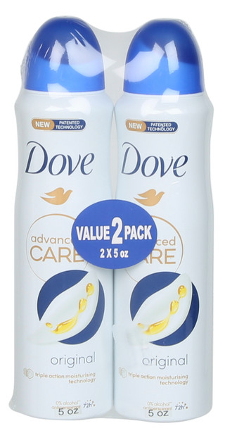 Thumbnail 2: DOVE 2 Pk Advanced Care Antiperspirant Deodorant Spray  