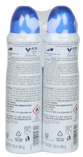 Thumbnail 4: DOVE 2 Pk Advanced Care Antiperspirant Deodorant Spray  