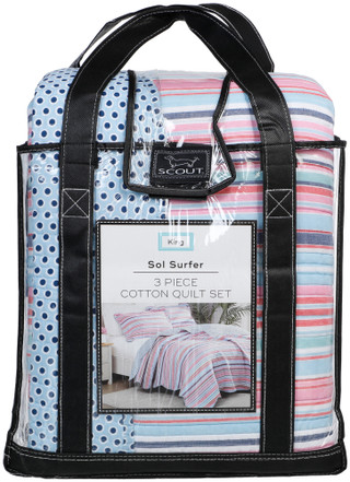 Thumbnail 1: SCOUT King Size 3 Pc Sol Surfer Quilt Set  