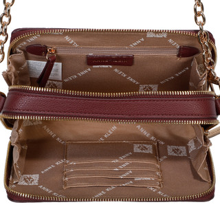 Thumbnail 3: ANNE KLEIN Logo Embossed Double Zip Camera Crossbody 