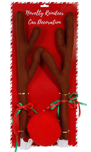 Thumbnail 1: ALEF Christmas Reindeer Car Decorations  