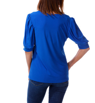 Thumbnail 2: Cece Women's Puff Elbow Sleeve Blouse 