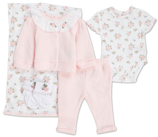 Thumbnail 1: Baby Essentials Baby Girls 5 Pc Floral Pant Set 