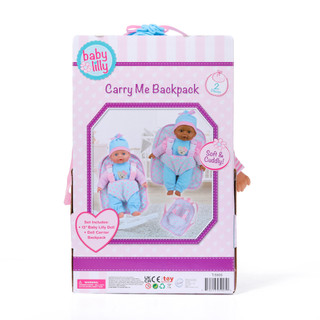 Thumbnail 2: Brooklyn Lollipop 2 Pc Baby Lilly Carry Me Backpack Doll Set 