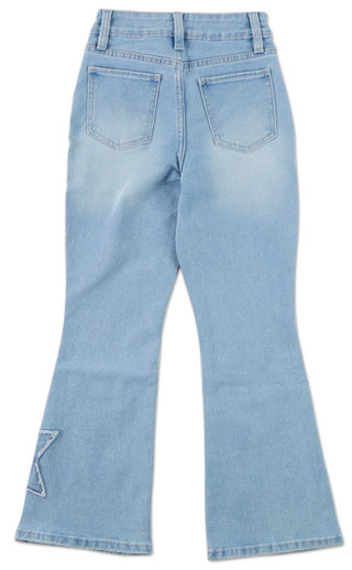 Thumbnail 2: YMI Big Girls Star Patch Flare Jeans 