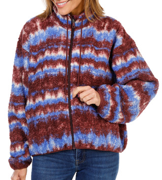 Thumbnail 1: AVALANCHE Women's High Neck Sherpa Zip Up Jacket 
