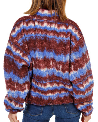 Thumbnail 2: AVALANCHE Women's High Neck Sherpa Zip Up Jacket 