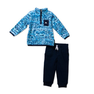 Thumbnail 1: Quiksilver Toddler Boys 2 Pc Half Zip Fleece Jacket & Pants Set 