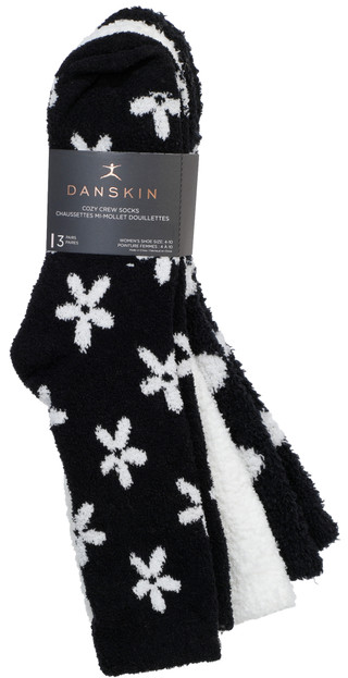 Thumbnail 1: Danskin 3 Pk Cozy Crew Socks 