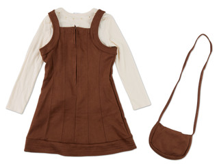 Thumbnail 2: Tahari Girls 3 Pc Jumper, Long Sleeve Top & Crossbody Bag Set 