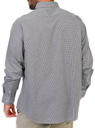 Thumbnail 2: TAILORBYRD Men's Gingham Print Button Down Dress Shirt  