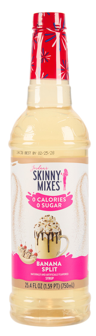 Thumbnail 2: Jordan's Skinny Mixes 25.4 oz Banana Split Syrup  