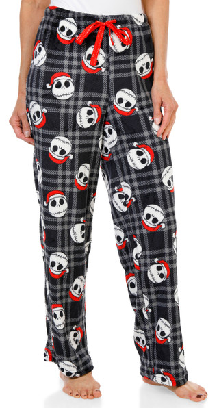 Thumbnail 1: Disney Women's Christmas Black Jack Skellington Pajama Pants 