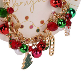 Thumbnail 2: Merry and Bright Christmas Bell Charm Bracelet  