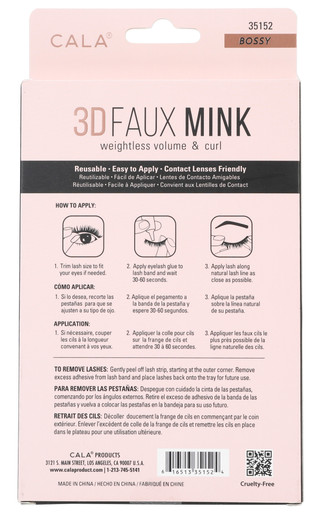 Thumbnail 2: CALA 4 Pk 3D Faux Mink Multi-Dimensional Lashes 