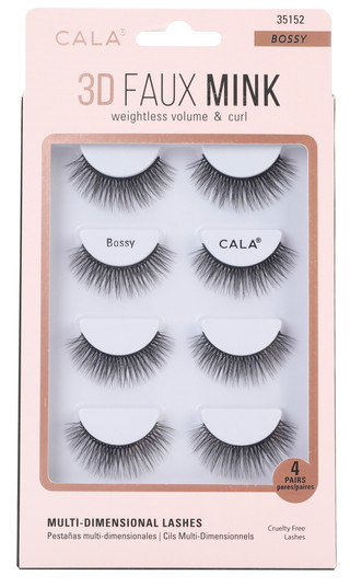 Thumbnail 1: CALA 4 Pk 3D Faux Mink Multi-Dimensional Lashes 