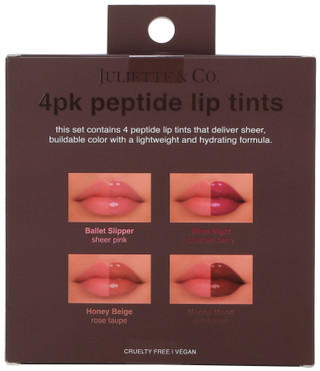 Thumbnail 2: Juliette & Co. 4 Pk Peptide Lip Tints 