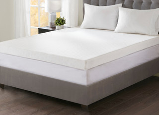 Thumbnail 3: Sleep Philosophy Flexapedic 4'' Memory Foam Mattress Topper 