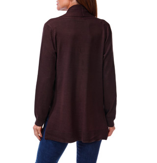 Thumbnail 2: Cyrus Women's Open Front Fold Over Cardigan 
