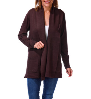 Thumbnail 1: Cyrus Women's Open Front Fold Over Cardigan 