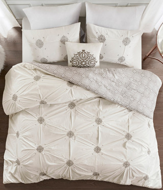 Thumbnail 10: Madison Park Madison Park Malia 4-pc. Duvet Cover Set 