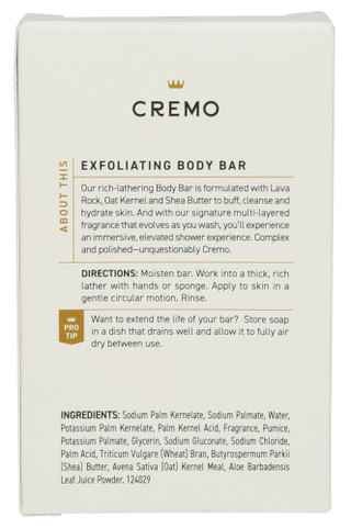 Thumbnail 2: CREMO 5 oz Bourbon & Oak Exfoliating Body Bar 