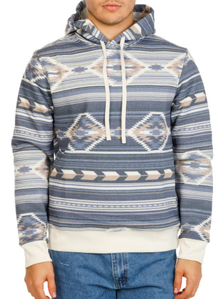 Thumbnail 1: FRYE Men's Aztec Print 2 Pocket Hooded Sweatshirt 