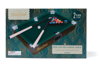Thumbnail 1: Bond Street Tabletop LED Billiards Table with Cues, Balls, Chalk & Rack 
