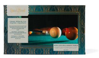 Thumbnail 2: Bond Street Tabletop LED Billiards Table with Cues, Balls, Chalk & Rack 