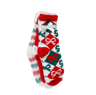 Thumbnail 1: Capelli Women's 3 Pk Cozy Christmas Socks 