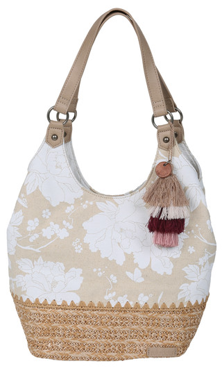 Thumbnail 1: Sakroots Roma Satchel with Woven Base Detail and Bag Charm 