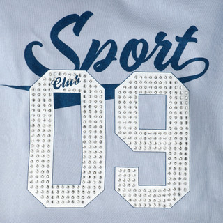 Thumbnail 2: No Comment Girls Girls Sport 09 Rhinestone Embellished Hooded Sweatshirt 