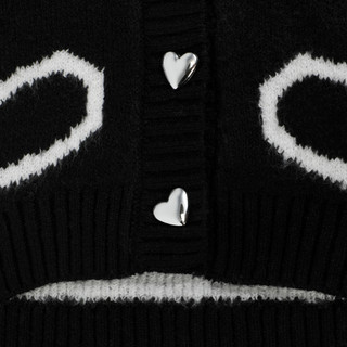Thumbnail 2: Freshman Girls Hearts Button Up Cardigan 