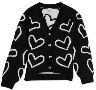 Thumbnail 1: Freshman Girls Hearts Button Up Cardigan 