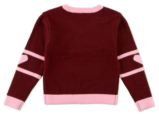 Thumbnail 2: Lily Bleu Big Girls V-Neck Pullover Sweater 