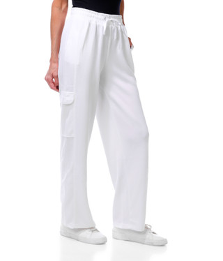Thumbnail 1: Laundry Women's Straight Leg Pull On Drawstring Cargo Pants 