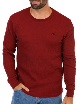 Thumbnail 1: Aeropostale Men's Long Sleeve Crew Neck Thermal Shirt 