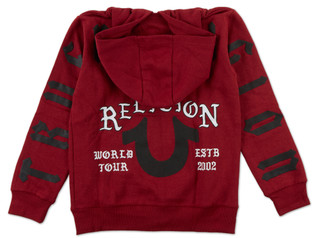 Thumbnail 2: True Religion Boys Logo Zip Front Hoodie  
