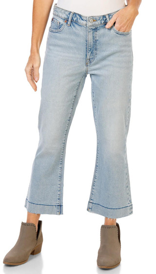 Thumbnail 1: Tommy Hilfiger Women's High Rise Cropped Flare Jeans 