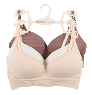 Thumbnail 1: REBECCA MINKOFF Women's 3 Pk Wireless Wide Band Bras 